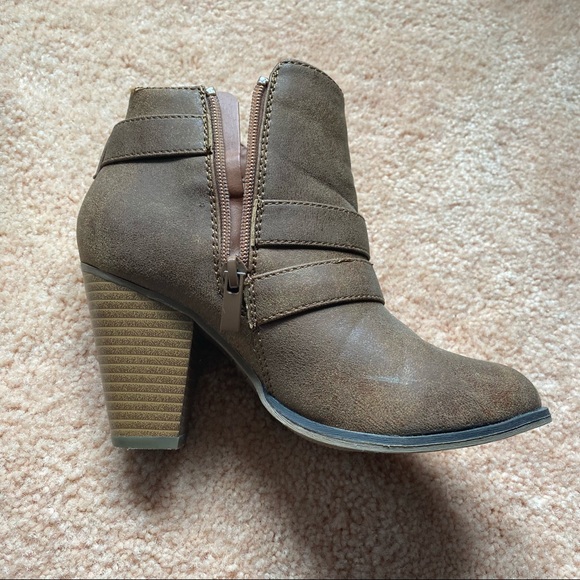 Stacked Heel Booties - Picture 2 of 8